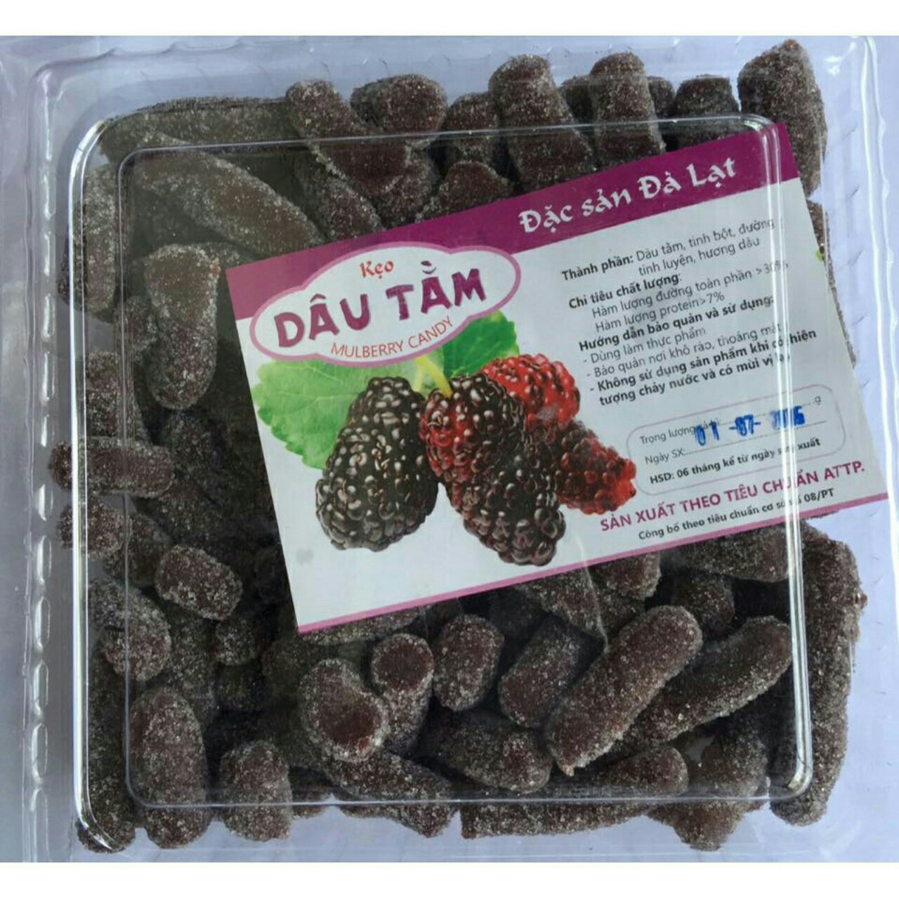 MỨT DÂU TẰM/ DÂU TÂY LOẠI 1 ( HỦ PEP 500G)