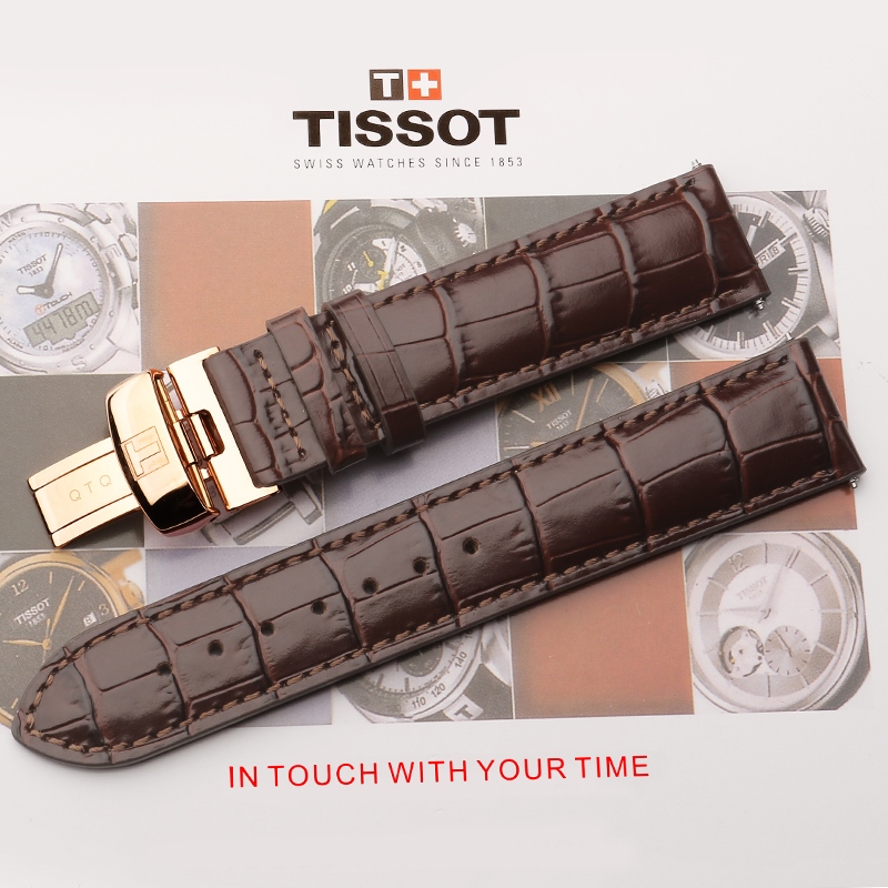 Đồng hồ tissot 1853 lilock t41 nguyên bản với dây da sao biển t006407b junya t461 dành cho nam và nữ