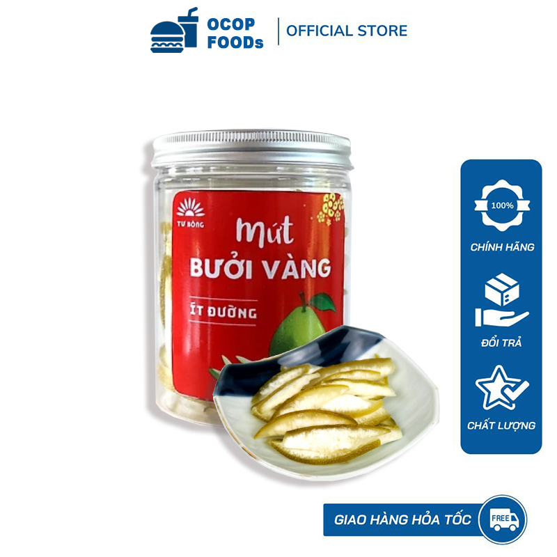Mứt vỏ bưởi vàng Hũ 150G