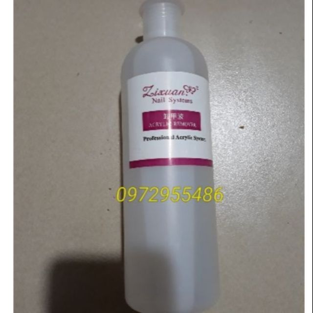 Nước rửa bút 500ml, nước rửa cọ đắp móng 500ml