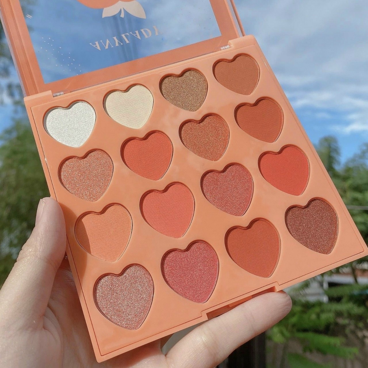 Bảng mắt 16 ô Trái Tim Any Lady Peach Orange