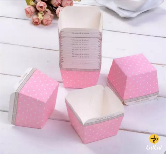 Cup Giấy Cứng vuông (lốc 100 cup)