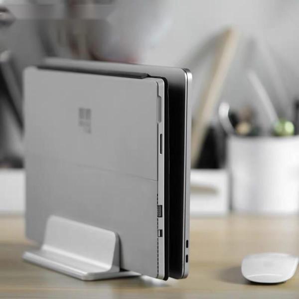 Bảng giá Giá đỡ đế kẹp Laptop stand Macbook Surface Ipad nhôm nguyên khối dạng đứng (giá kép) Phong Vũ