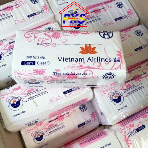 Khăn giấy lụa cao cấp vn airlines 1 gói 300 tờ/3 lớp