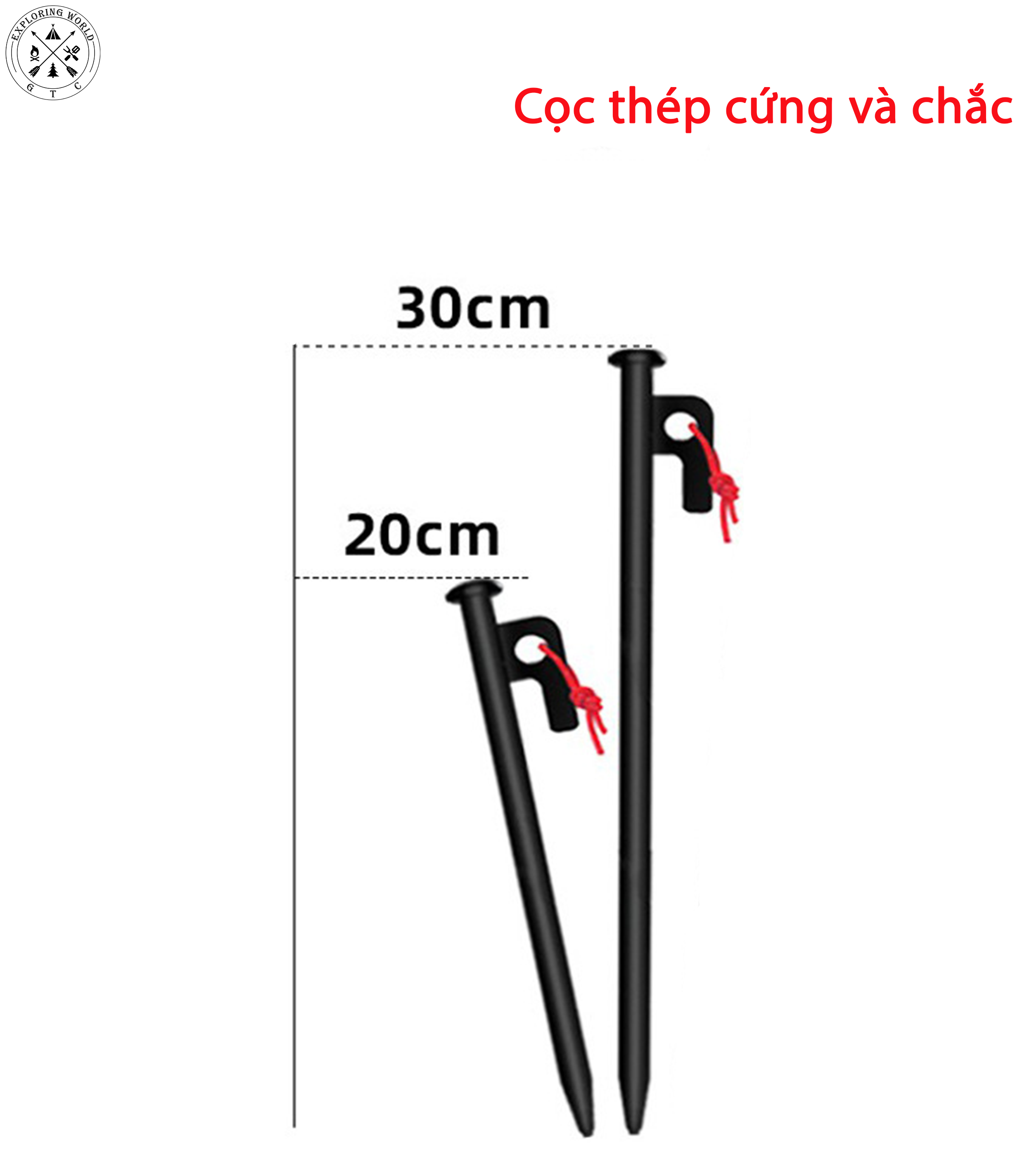 Cọc cố định lều trại - CLS