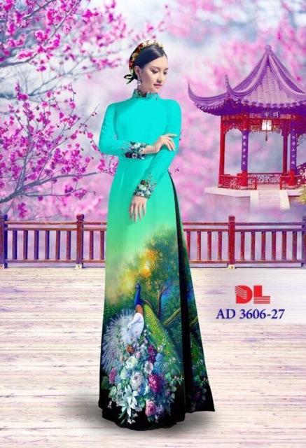 [HCM]Vải áo dài con công
