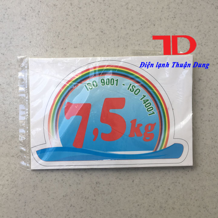 Combo 10 Tem dán trang trí Máy Giặt loại 7.5KG