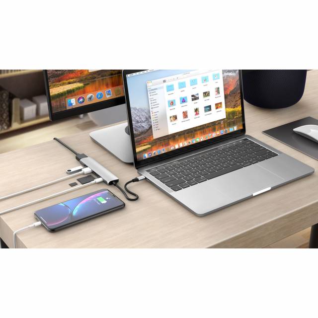 Cổng Chuyển Hyperdrive Bar 6-in-1 USB-C Hub (HD22E) For Macbook, Ipad Pro 2018, PC & Devices