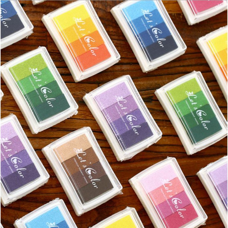 [HCM]Hộp Mực Dấu 4 Màu Gradient Lets Color
