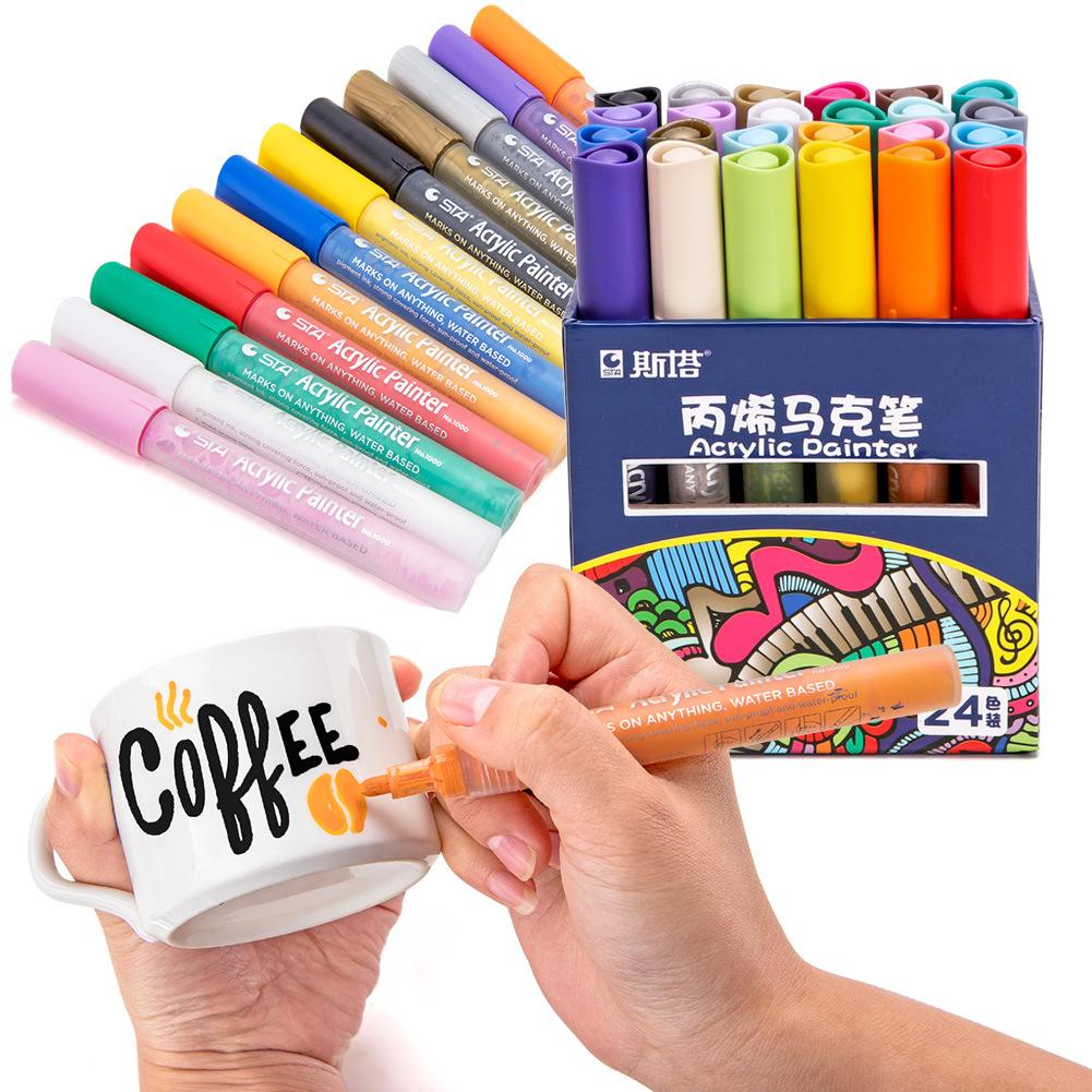 Bộ Bút Sơn Acrylic STA Painter 12/24 Màu