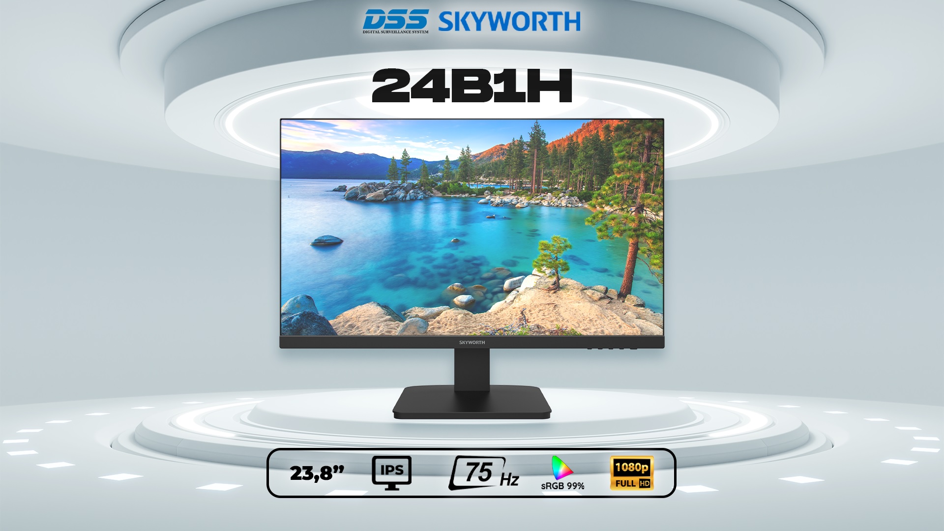 Màn hình máy tính 24B1H Skyworth 24 inch Full HD 75Hz IPS