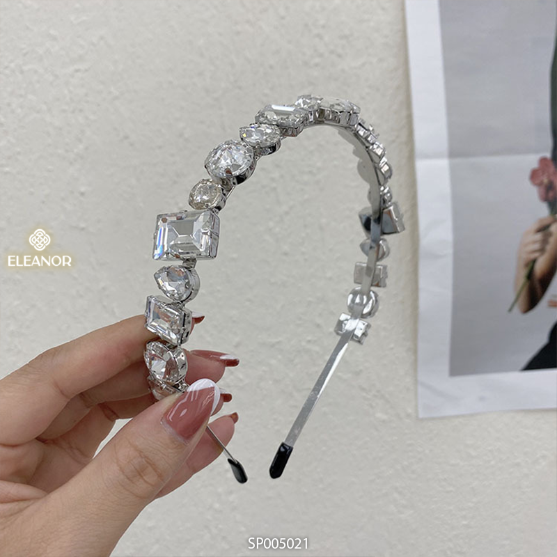 Băng đô cài tóc Eleanor Accessories cài tóc đính đá lấp lánh phụ kiện tóc 4384