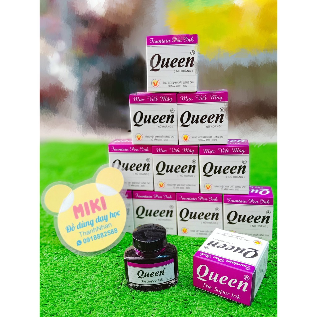 MỰC QUEEN TÍM CHO HỌC SINH (mực nữ hoàng) _ COMBO 5 HŨ