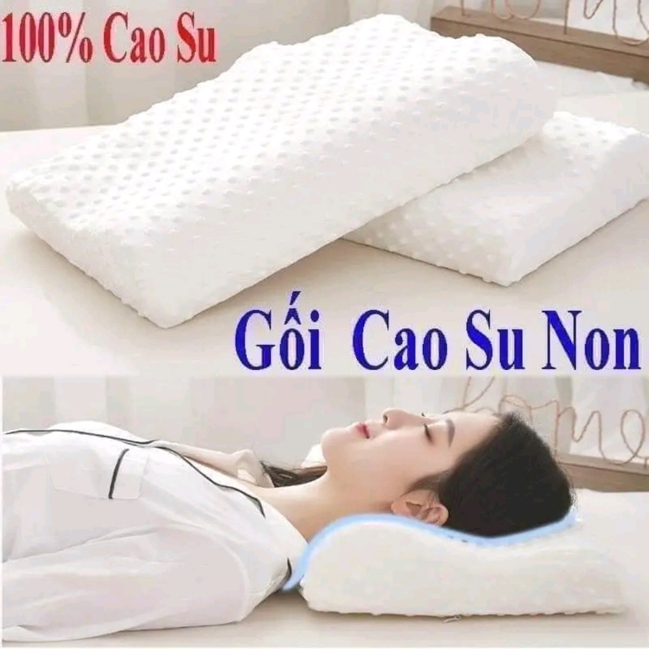 Gối cao su non cao cấp