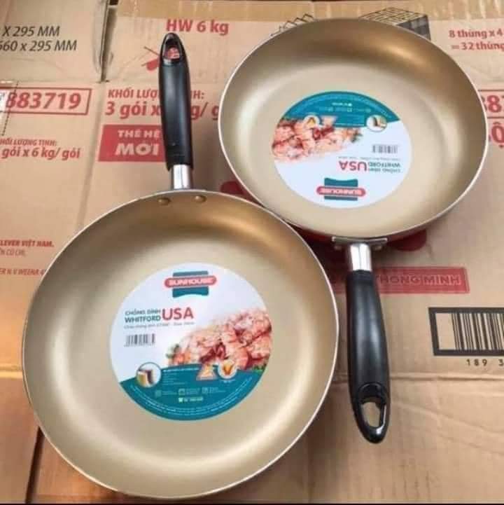 (ComBo) 2 Chảo đôi Sunhouse Chảo 24Cm + Chảo 18Cm .ĐTBM
