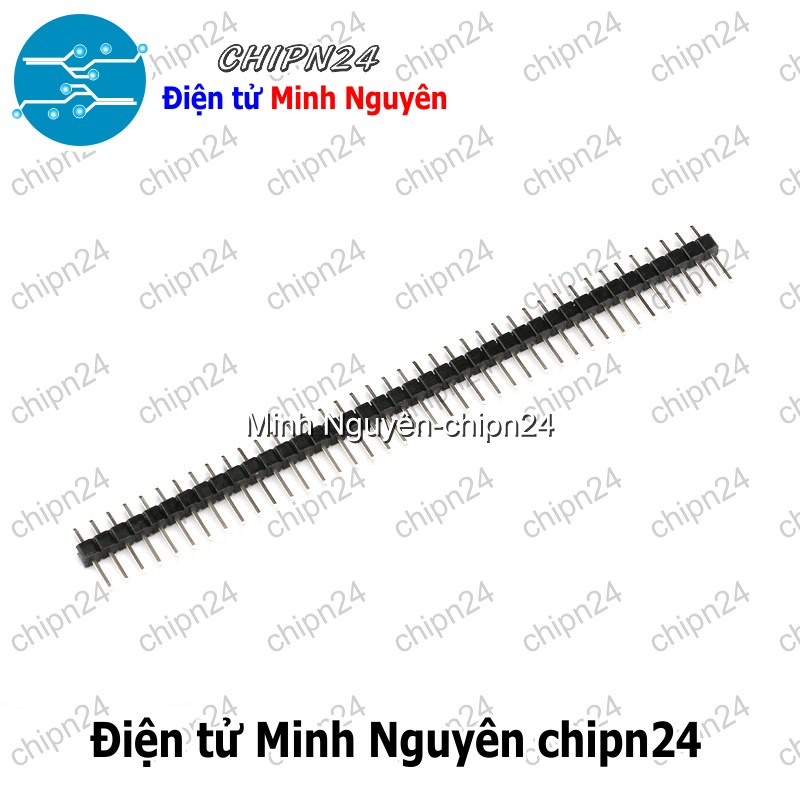 [3 cây] (H54) Header Hàng rào Đực Đơn Thẳng 2.54MM 1x40p (Đen/Đỏ/Vàng/Xanh Lá/Dương/Trắng) - [Chọn Loại] - HHH.00081