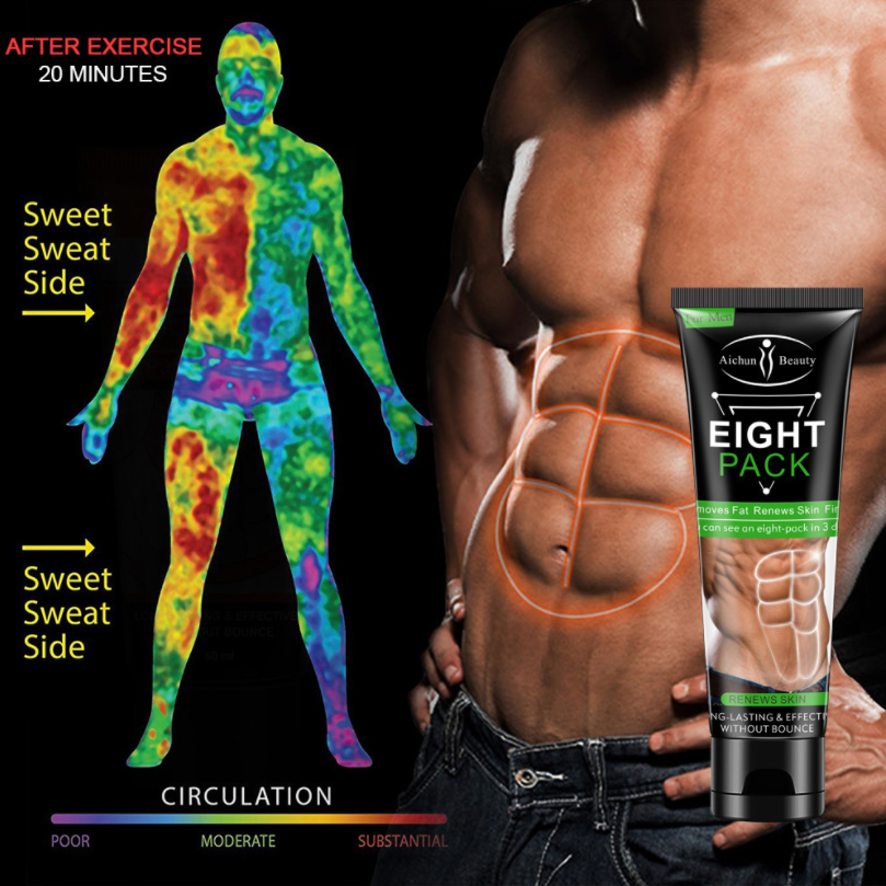 Kem massage tan mỡ bụng body 6 múi Eight Pack 80ml