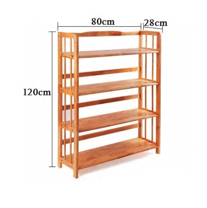 kệ sách 4 tầng rộng 80cm