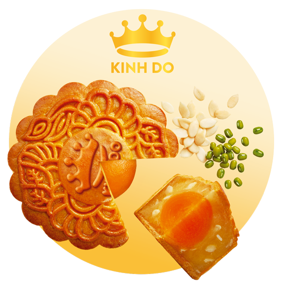 BÁNH TRUNG THU KINH ĐÔ - ĐẬU XANH 1 TRỨNG (150gr)
