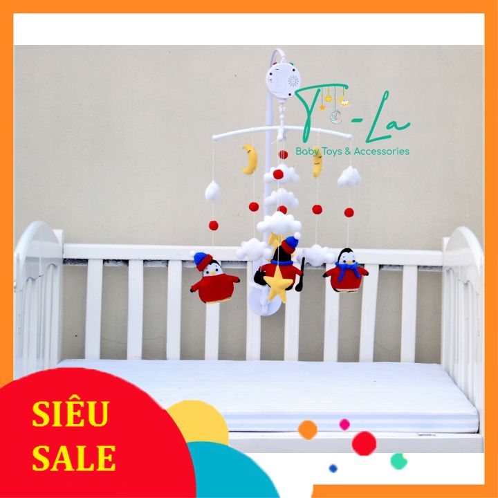 Treo nôi cũi handmade hình chim cánh cụt
