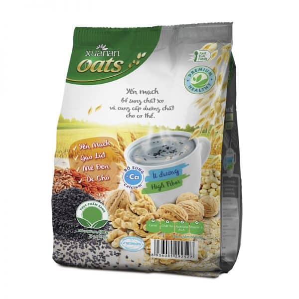 Ngũ cốc yến mạch óc chó & mè đen 400 gram ( Tặng KM)