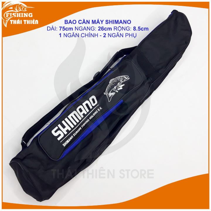 Túi Đựng Cần Câu Máy, Lure Sinano Vải Dù – 1 Ngăn Chính 2 Ngăn Phụ – Size 75/115/130/150cm – Màu Đen