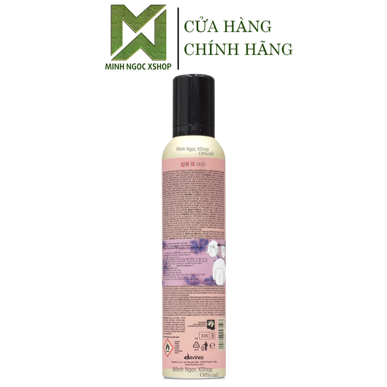 Kem bọt tạo phồng Davines Volume Boosting Mousse 250ML