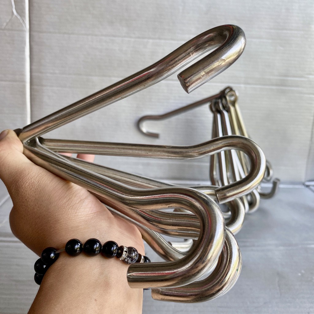 Móc treo quạt, treo đèn trần (bằng inox dài 20 cm - không gỉ ,móc không đế)