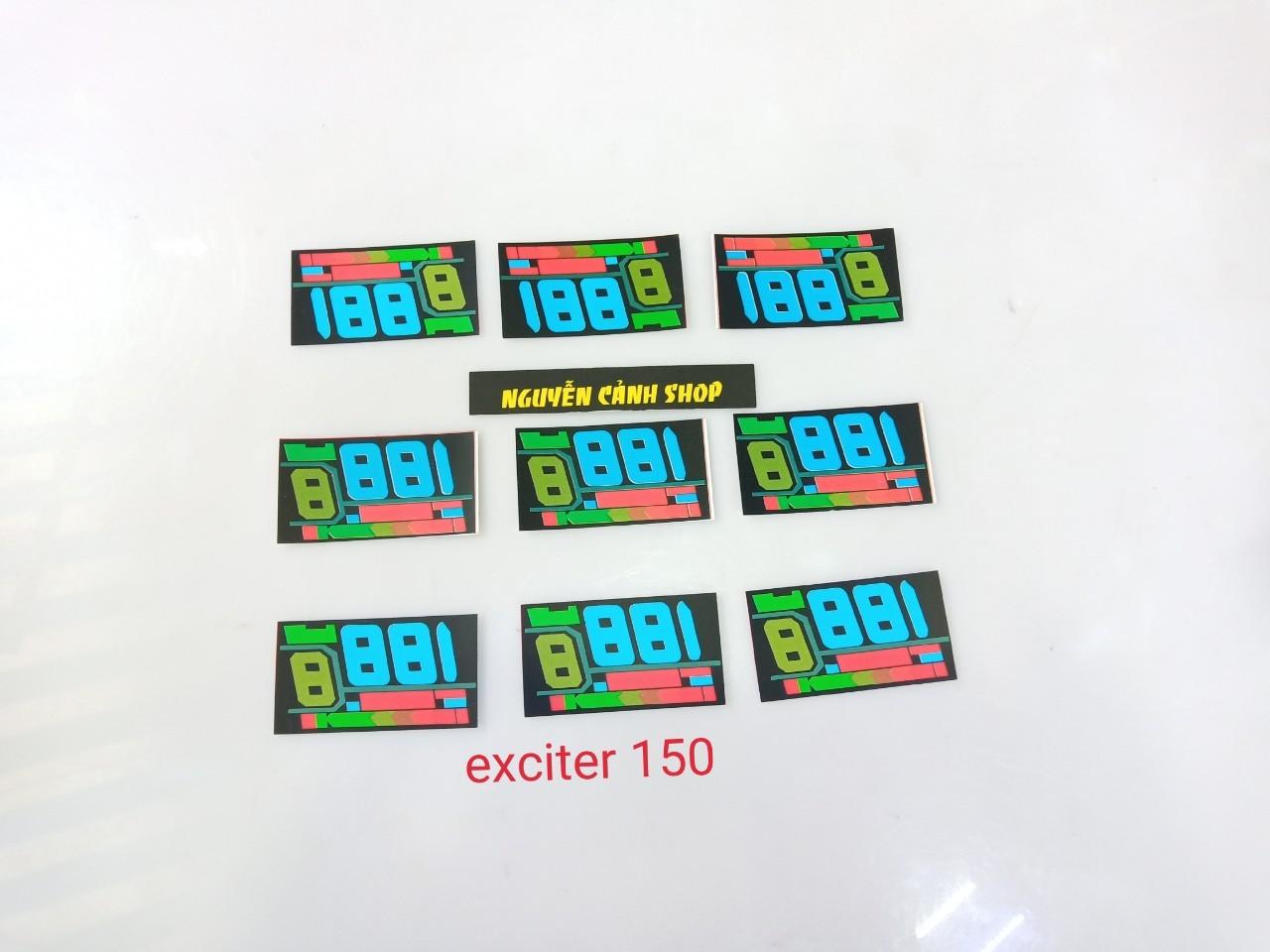Miếng dán mặt đồng hồ led exciter 150