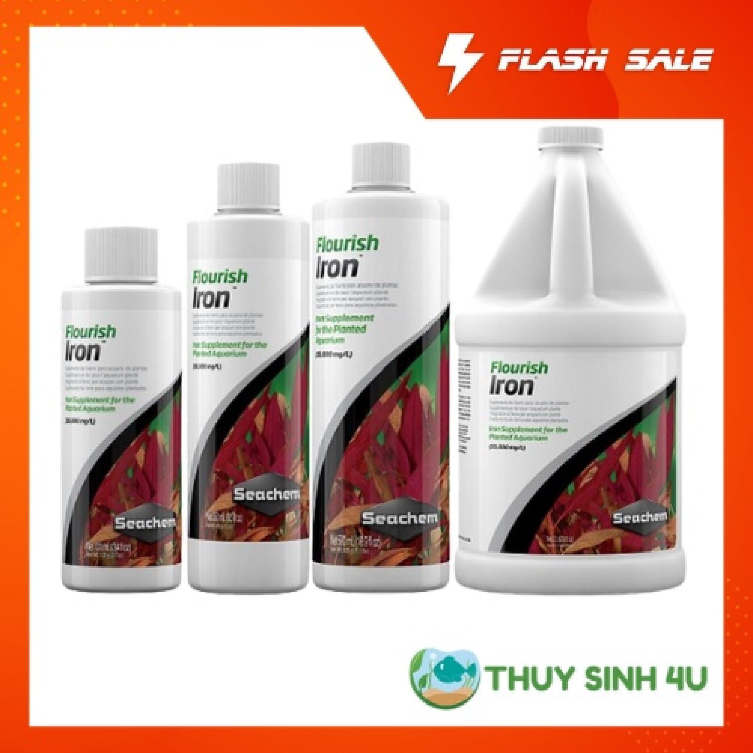 Seachem Iron - phân nước bổ sung Sắt (Fe) cho bể thủy sinh