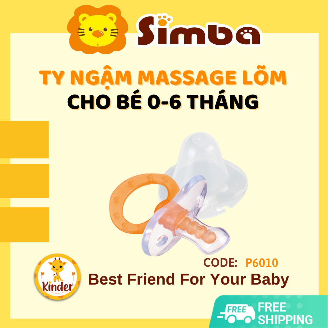 [CHÍNH HÃNG] Ty ngậm massage lõm 0 - 6 tháng SIMBA