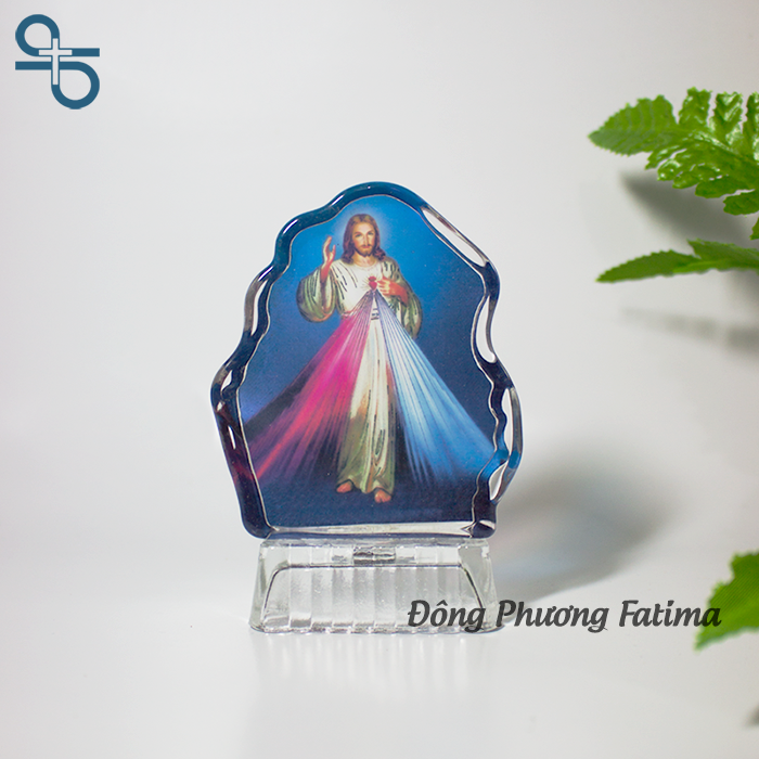 Pha Lê Trang Trí Hình Chiếc Lá 10cm