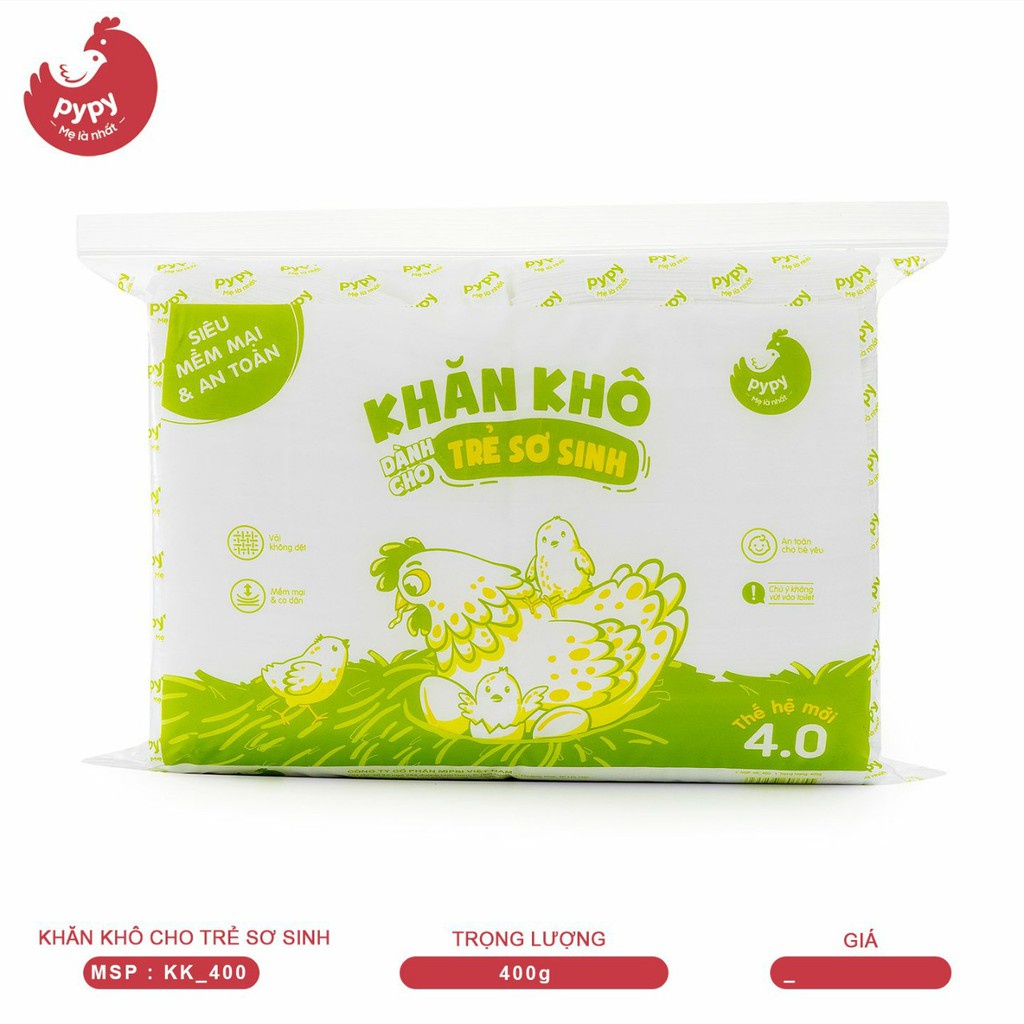 Khăn vải khô đa năng Mipbi 260g, 300g, 400g, 500g, 600g, 900g (15x20cm)