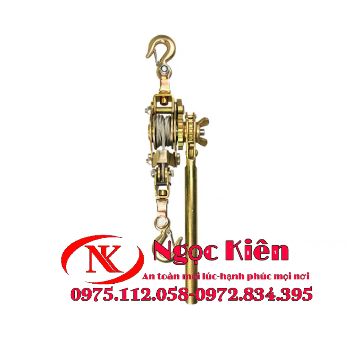 Palang lắc cáp NGK 2 tấn - pa lăng lắc tay 2 tấn