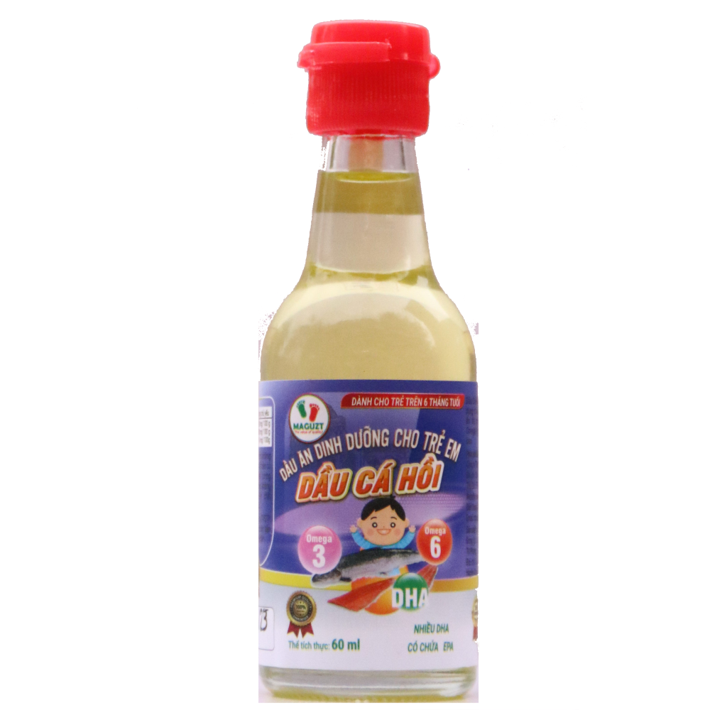 Dầu Cá Hồi Cho Bé Ăn Dặm Maguzt Nguyên Chất