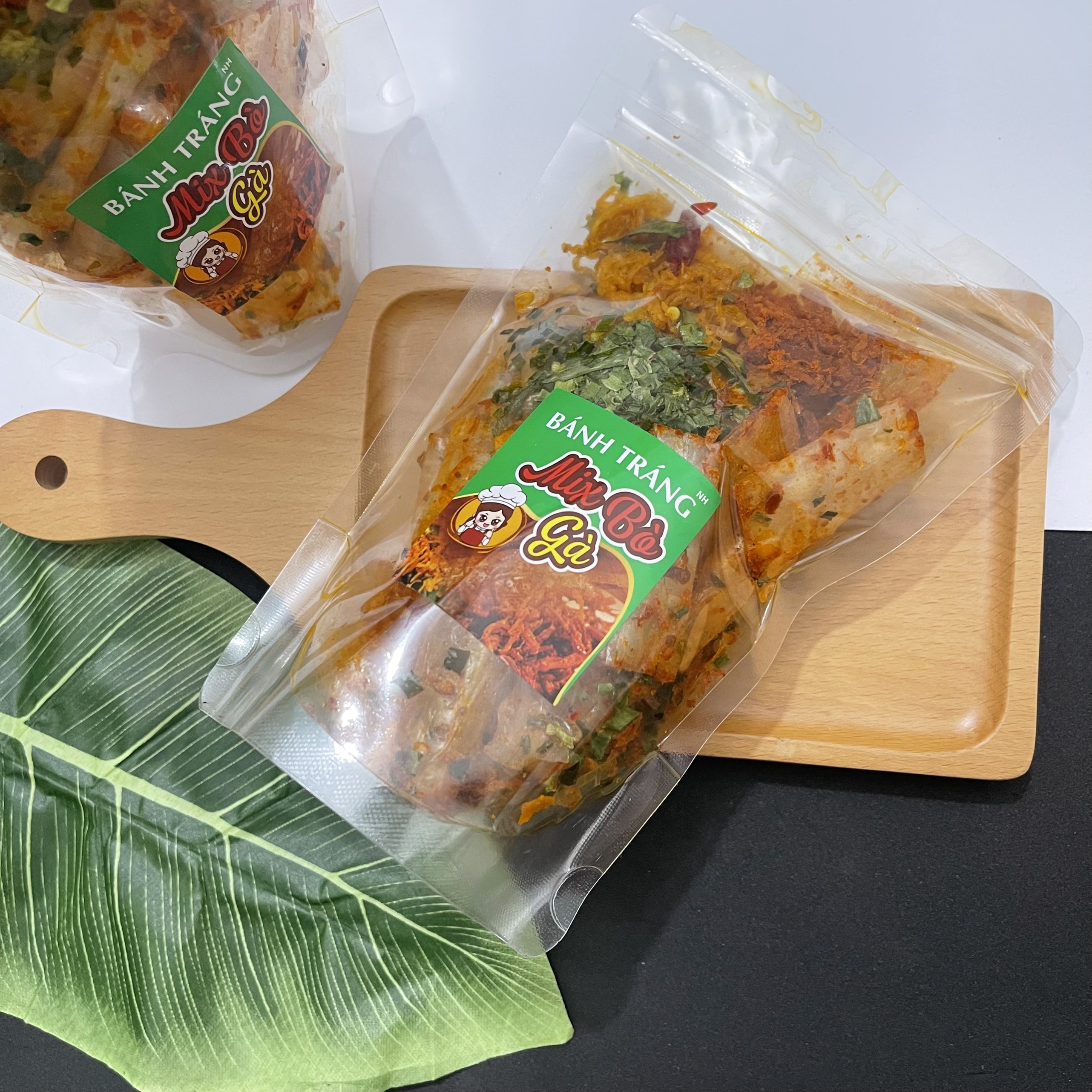 Bánh Tráng Ống Tôm Mix Bò Gà