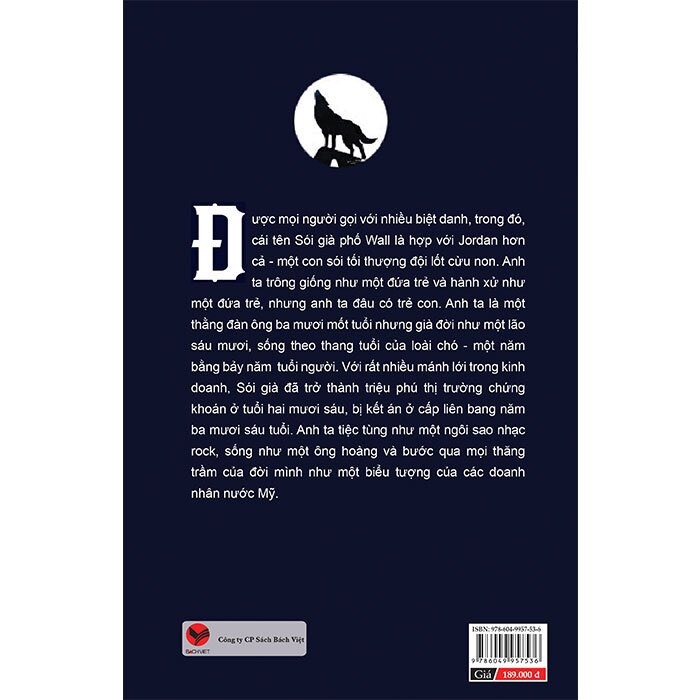 Sách - Sói Già Phố Wall - Phần 1( Tái bản 2020 ) - BachVietbook