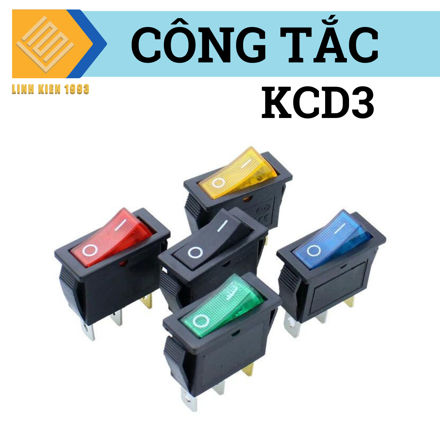 [ 2  CÁI ] Công tắc nguồn KCD3
