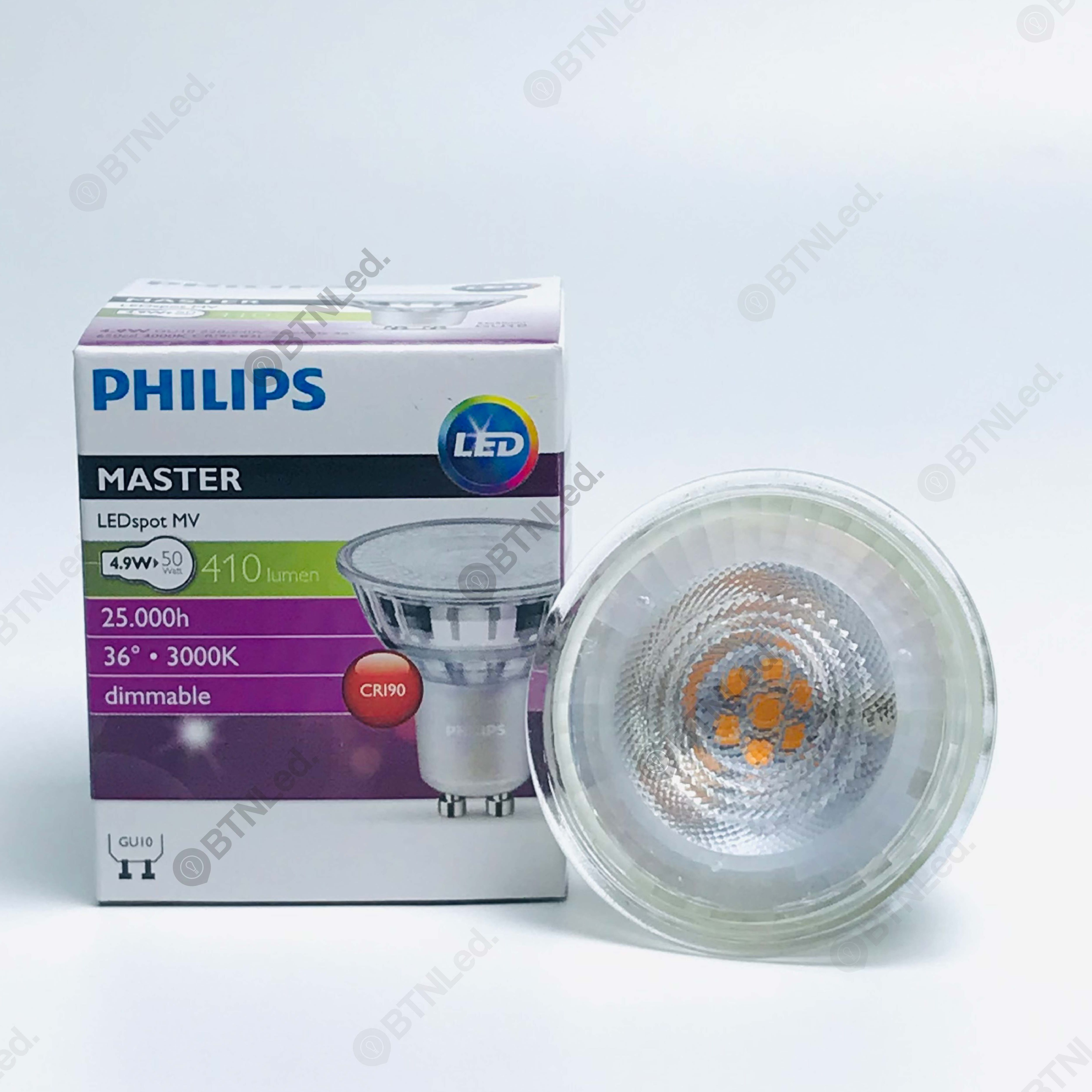 Đèn LED Philips Master LEDspot GU10 36D Dim (4.9W / 5W) - Hàng chính hãng