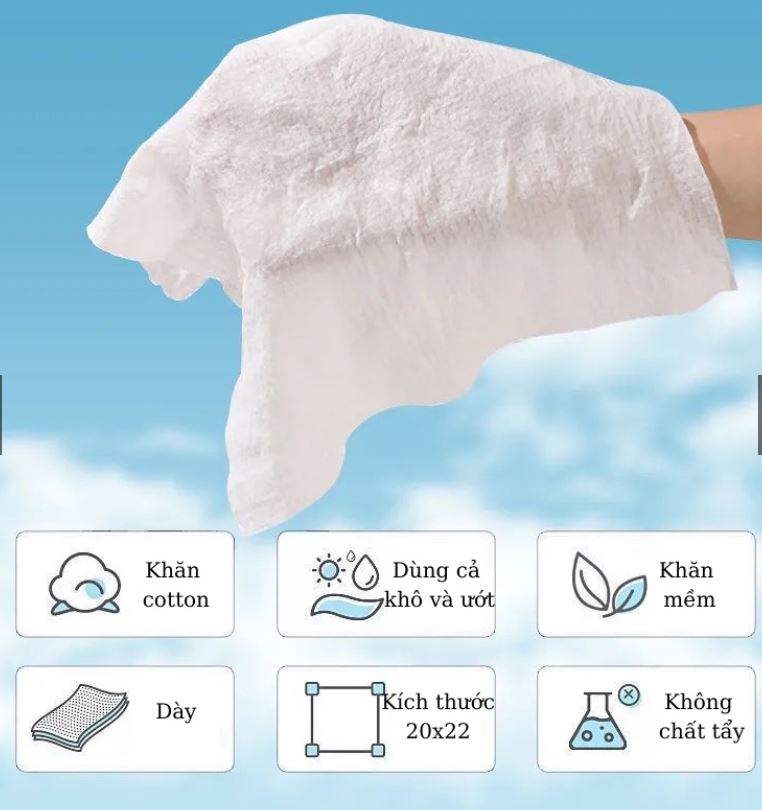 Túi 20 Khăn Mặt Dạng Viên Nén, Khăn Mặt MiNi Bỏ Túi Du Lịch Tiện Lợi