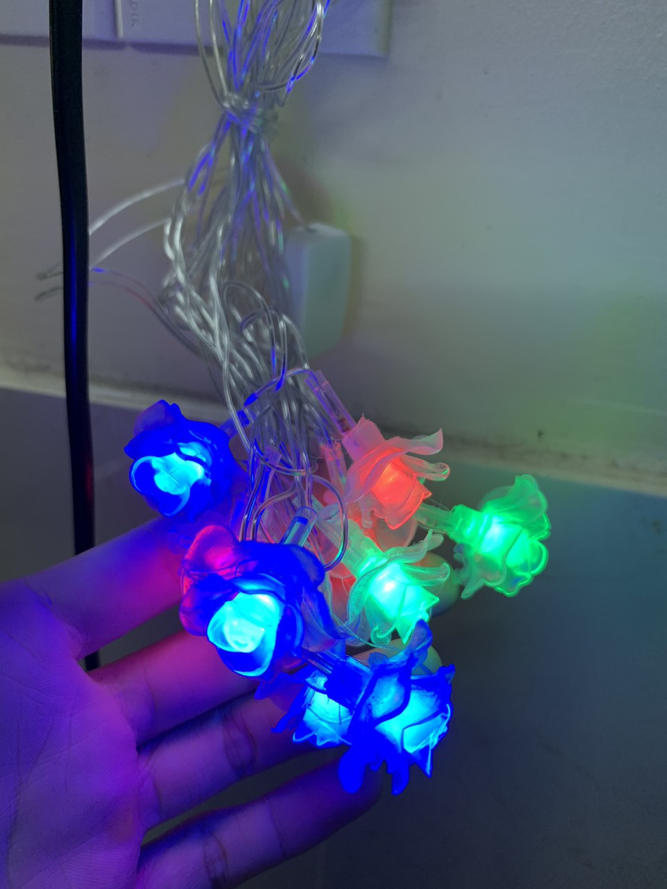 DÂY ĐÈN LED CẮM ĐIỆN CHỚP NHÁY NHIỀU MÀU LỰA CHỌN - DÂY DÀI