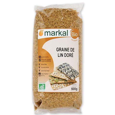 Hạt lanh vàng hữu cơ Markal 500g - Linseed