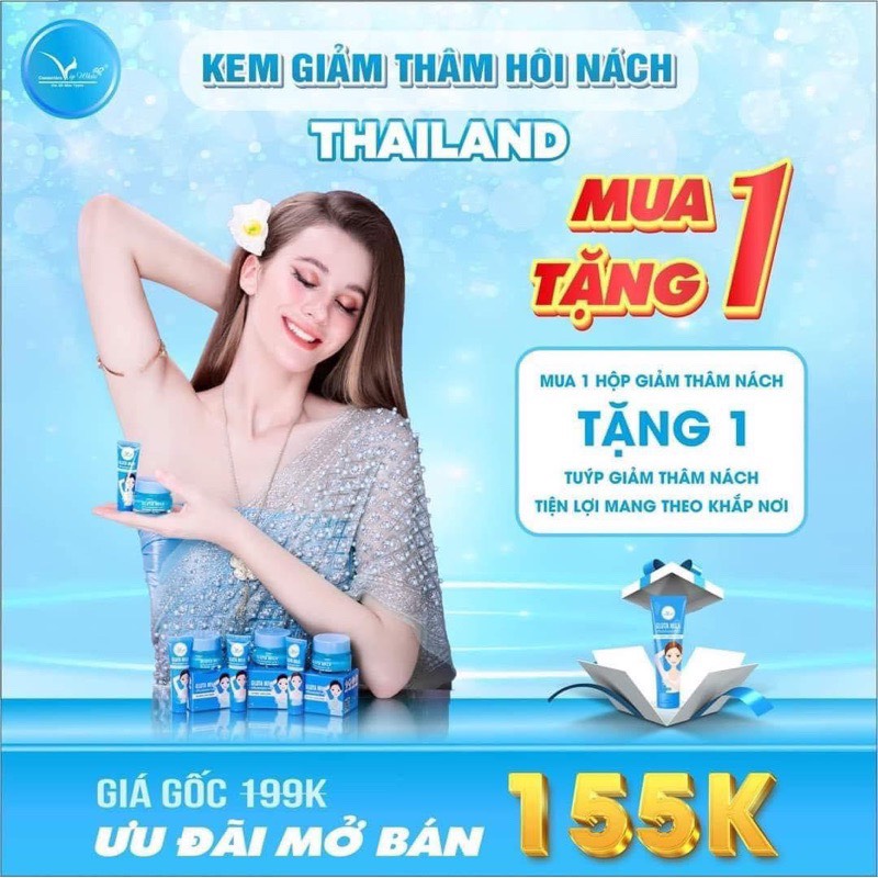 (Mua 1 Tặng 1) Kem Thâm Nách Gluta Milk Thai Lan