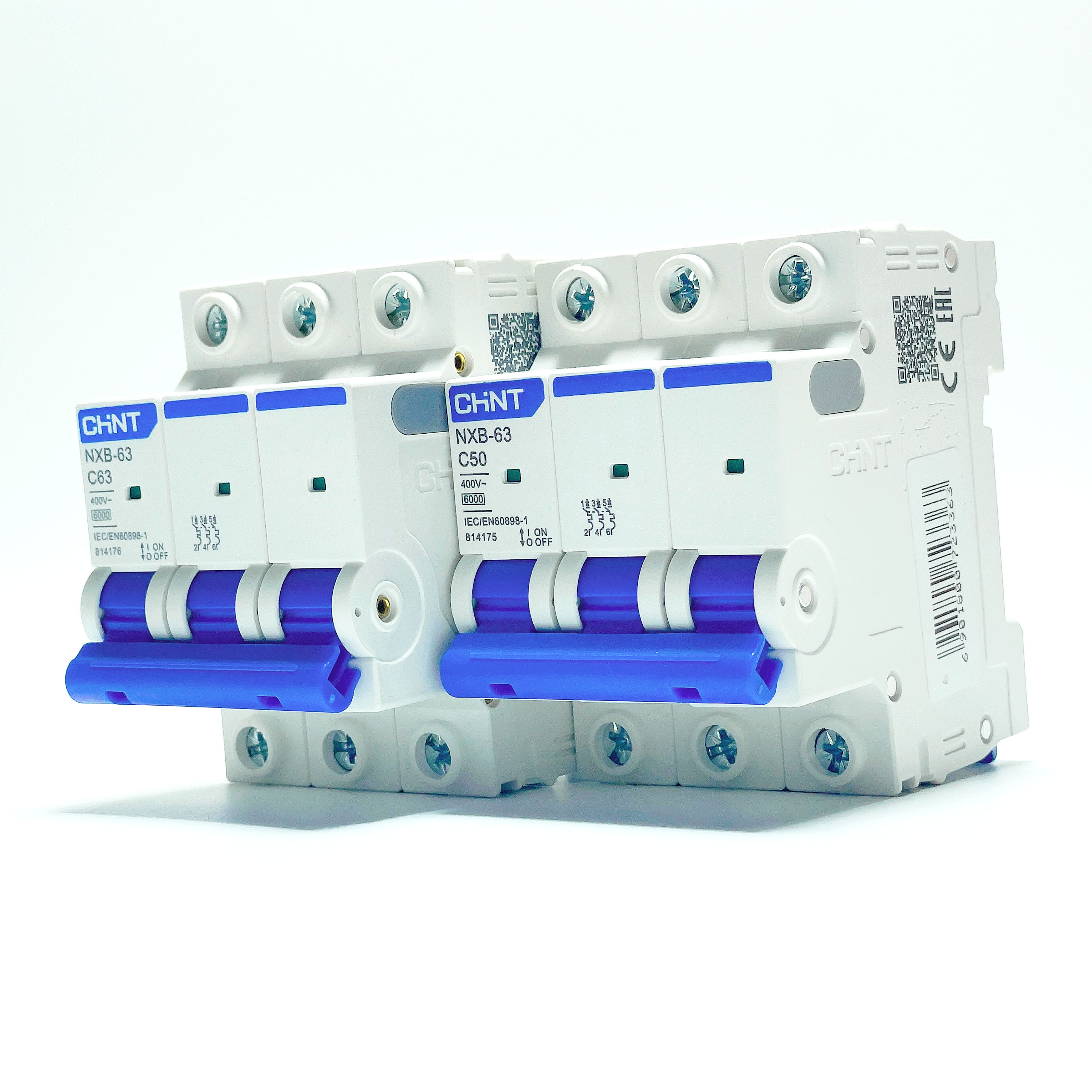 Aptomat MCB 3 Pha NXB-63 Chint 6A~63A Dòng Cắt 6kA (Hàng chính hãng)