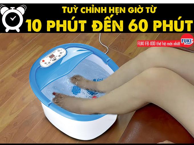 [HCM]Bồn ngâm chân Nhật Bản FUKI FB100 (thế hệ mới con lăn xoay tự động)