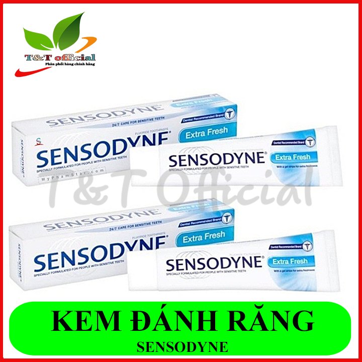 Combo 4 tuýp Kem đánh Răng Sensodyne Thơm Mát Giảm Ê Buốt Bảo Vệ Toàn Diện