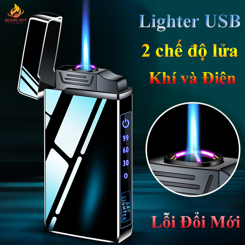 Bật lửa điện khò độc lạ 2 chế độ lửa cao cấp