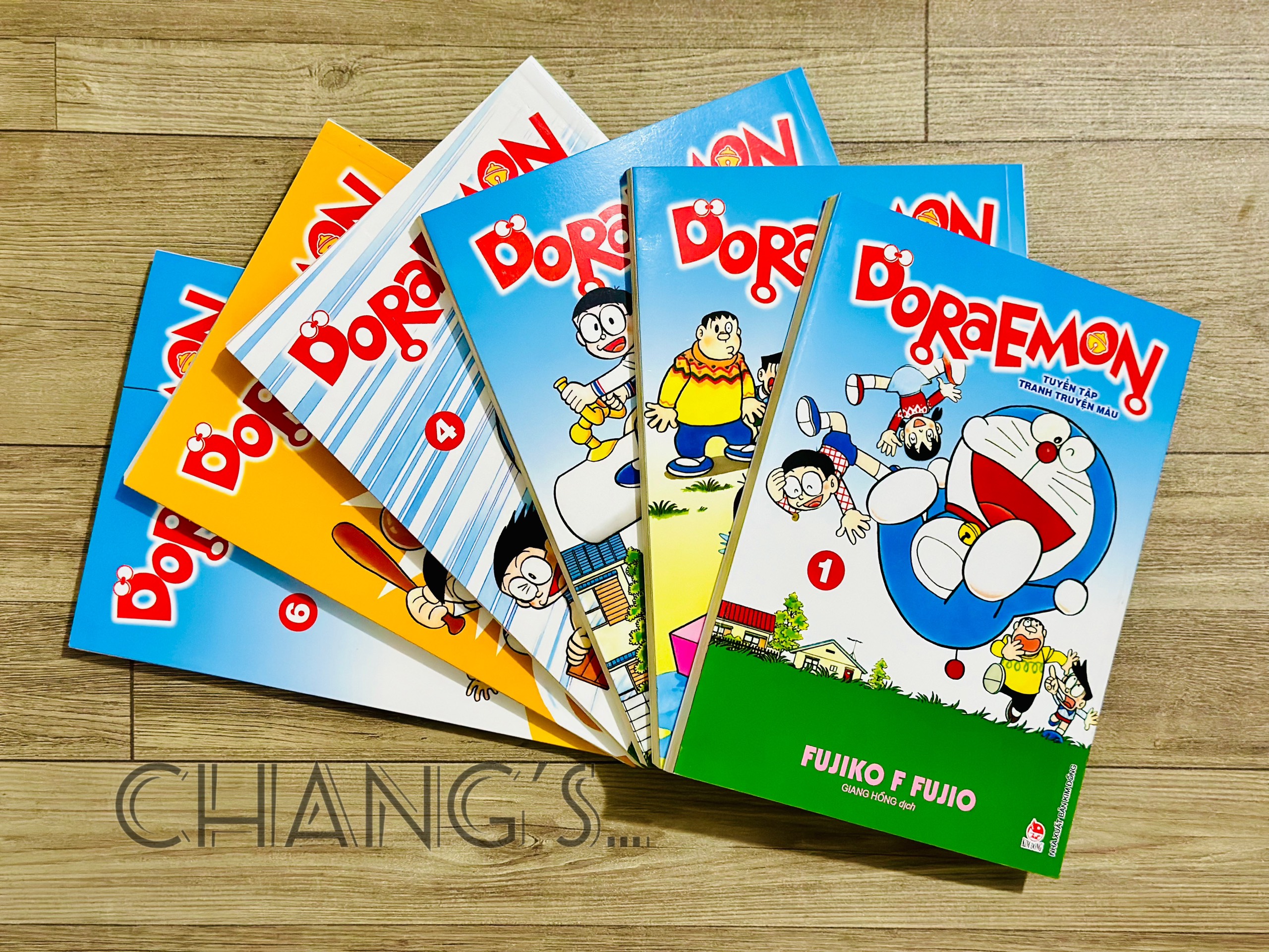 Doraemon tuyển tập tranh truyện màu trọn bộ 6 tập - mới 100%