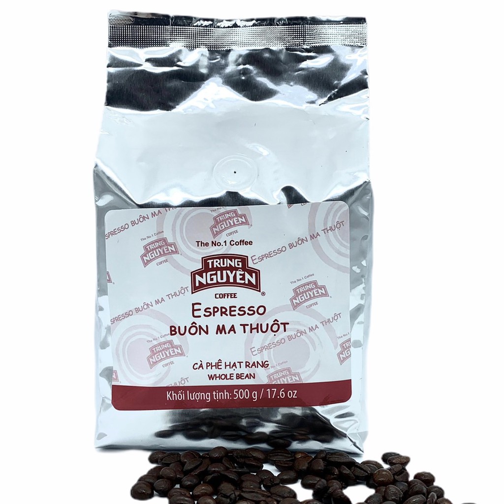 Cà phê hạt Trung Nguyên( Epresso - Bịch 500gam)