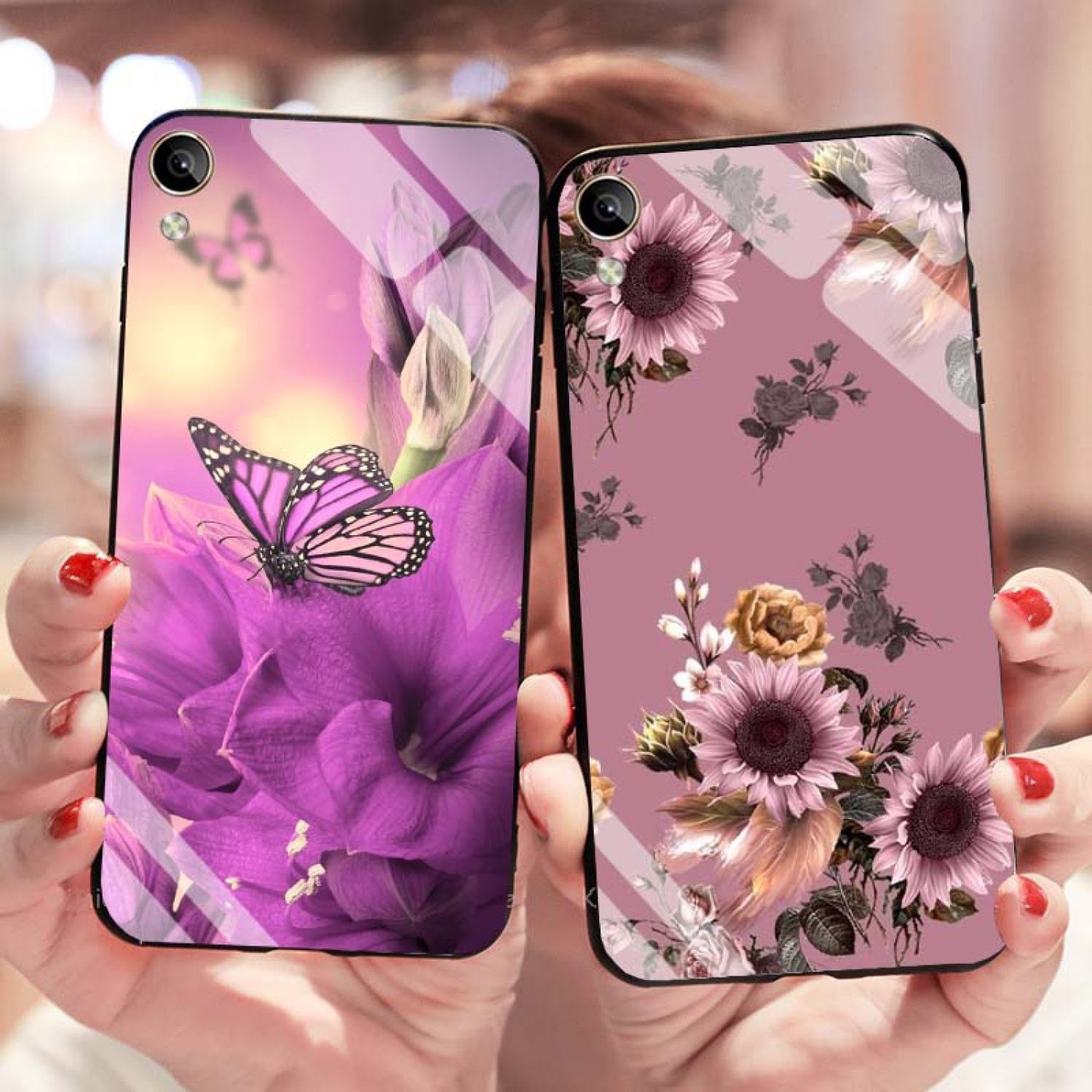 Ốp Vivo Y91C Lưng Kính Cường Lực Mới ƞhất